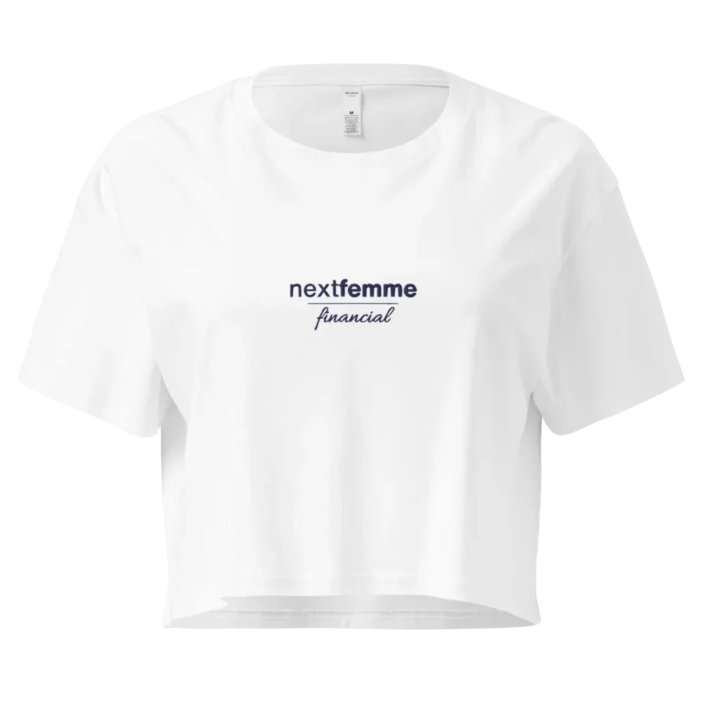 Premium Crop Top with Navy Logotype product image (1)