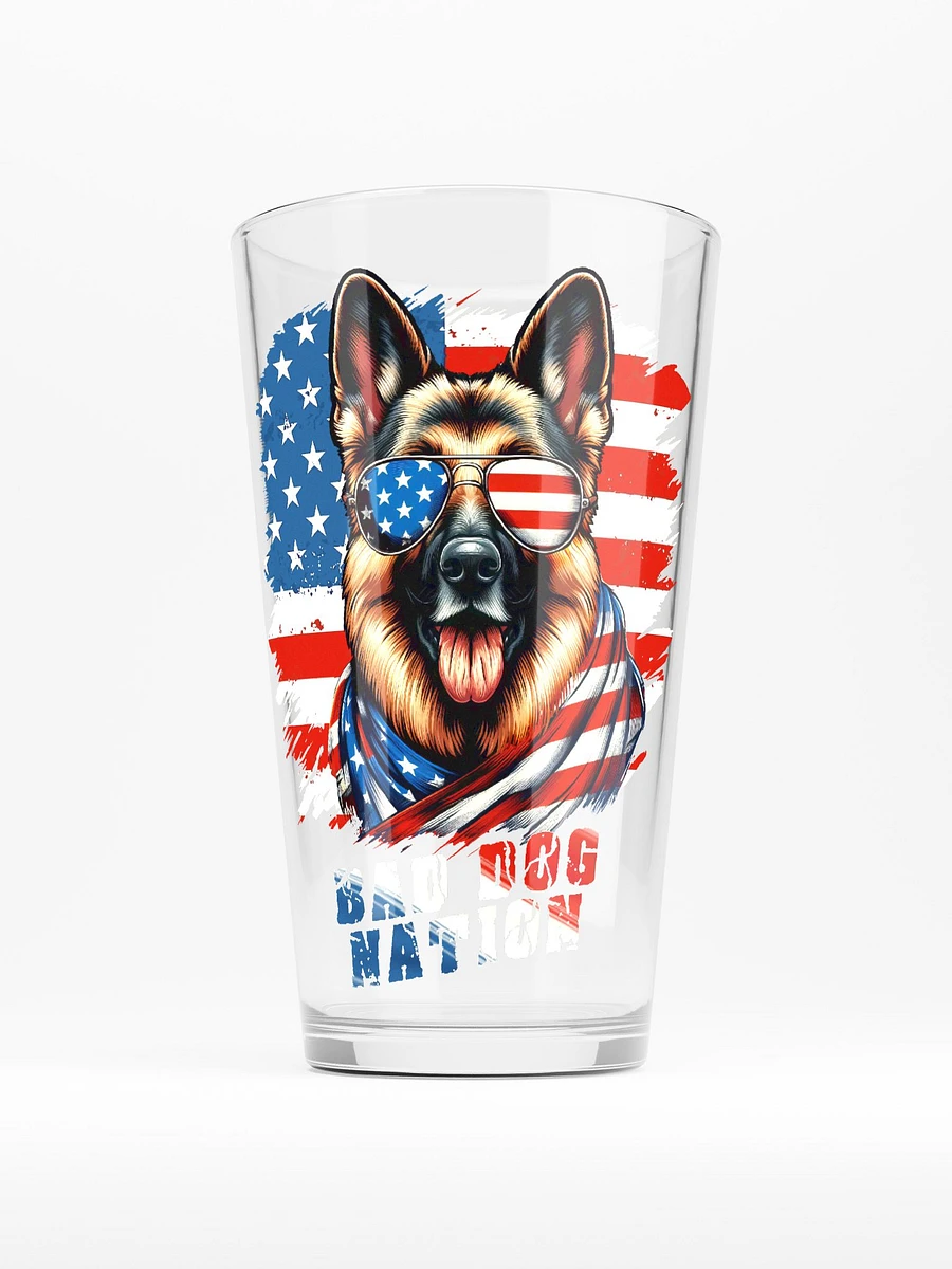 American German Shepherd - 16oz Pint Glass product image (2)