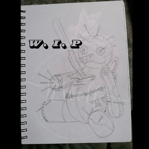 Voodoo doll work in progress. 

My fineliners are limited for a short amount of time, so I will be doing something abit diffe...