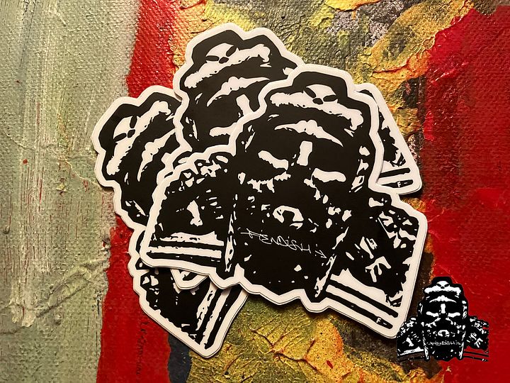 FIENDISH 'FIENDISH WARRIOR' 3" Die-Cut Sticker product image (2)