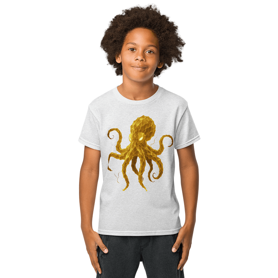 Yellow Electric Octopus Youth Shirt (color choice) product image (1)