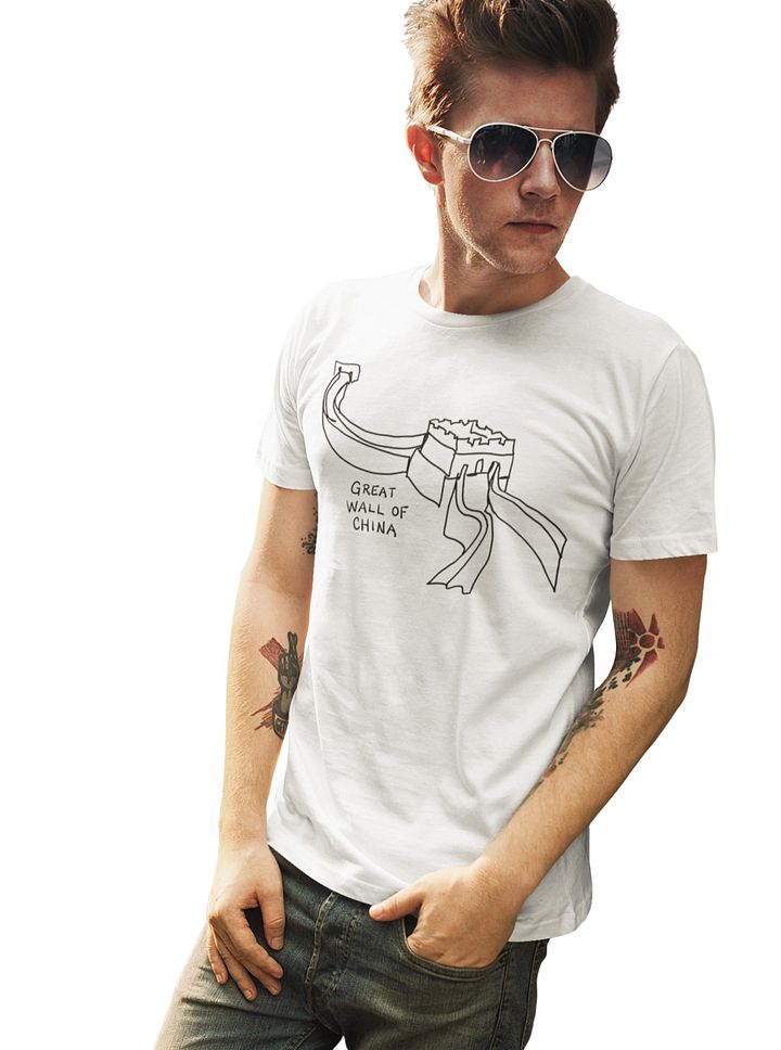 Great Wall of China Symbol Travel Souvenir T-Shirt product image (1)
