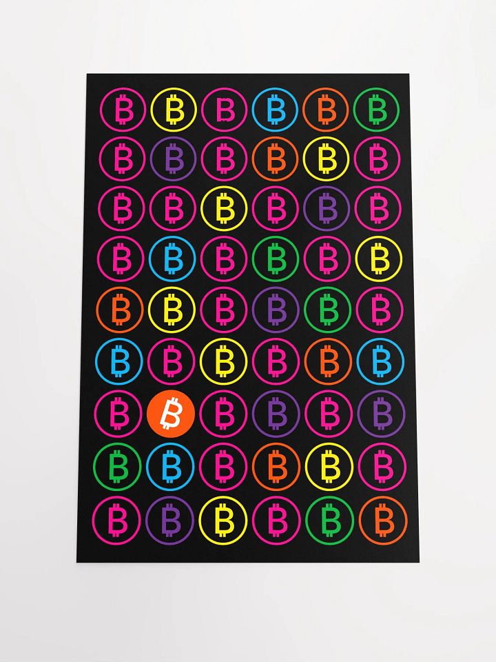 Bitcoin Cascade Poster product image (1)