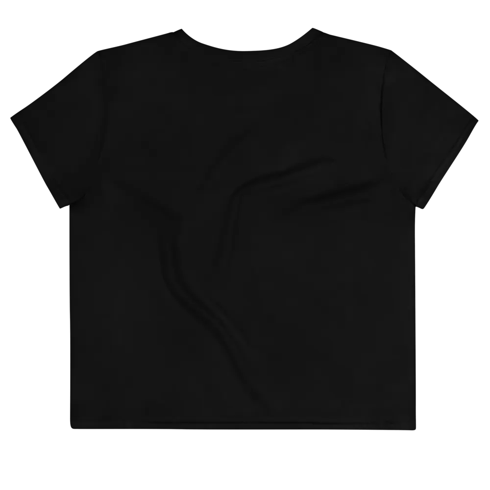 Dancing for Demeowcracy White Cat Silhouette Crop Tee product image (9)
