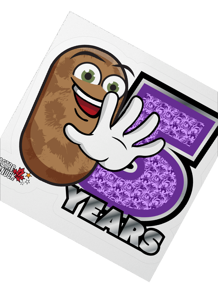 Regular size 5 Year Celebration Sticker product image (4)