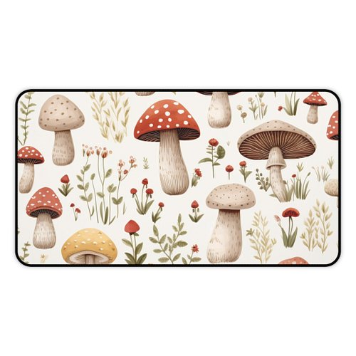 Dive into a world of enchantment with our 'Enchanted Forest Blooms Desk Mat.' 🍄🌸 Elevate your workspace with the whimsical ch...
