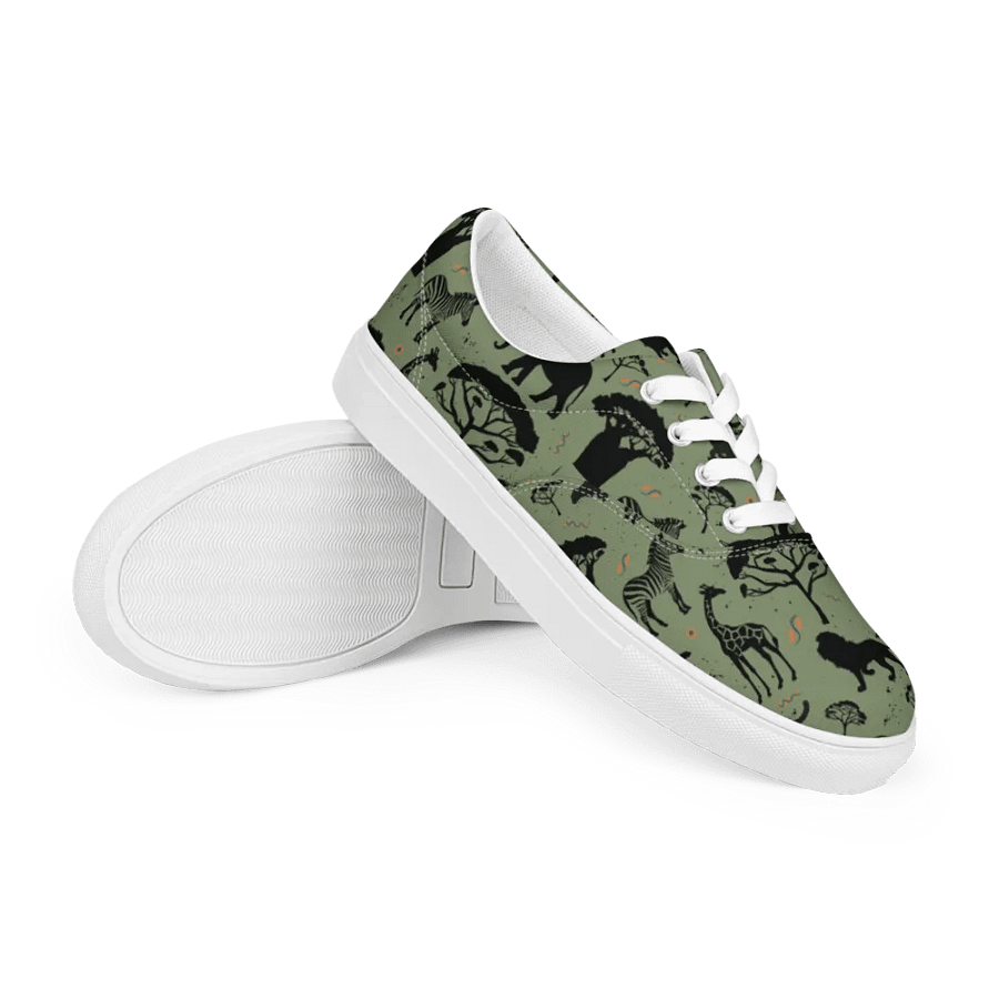 Savanah Wildlife Lace-Up Canvas Shoes product image (7)