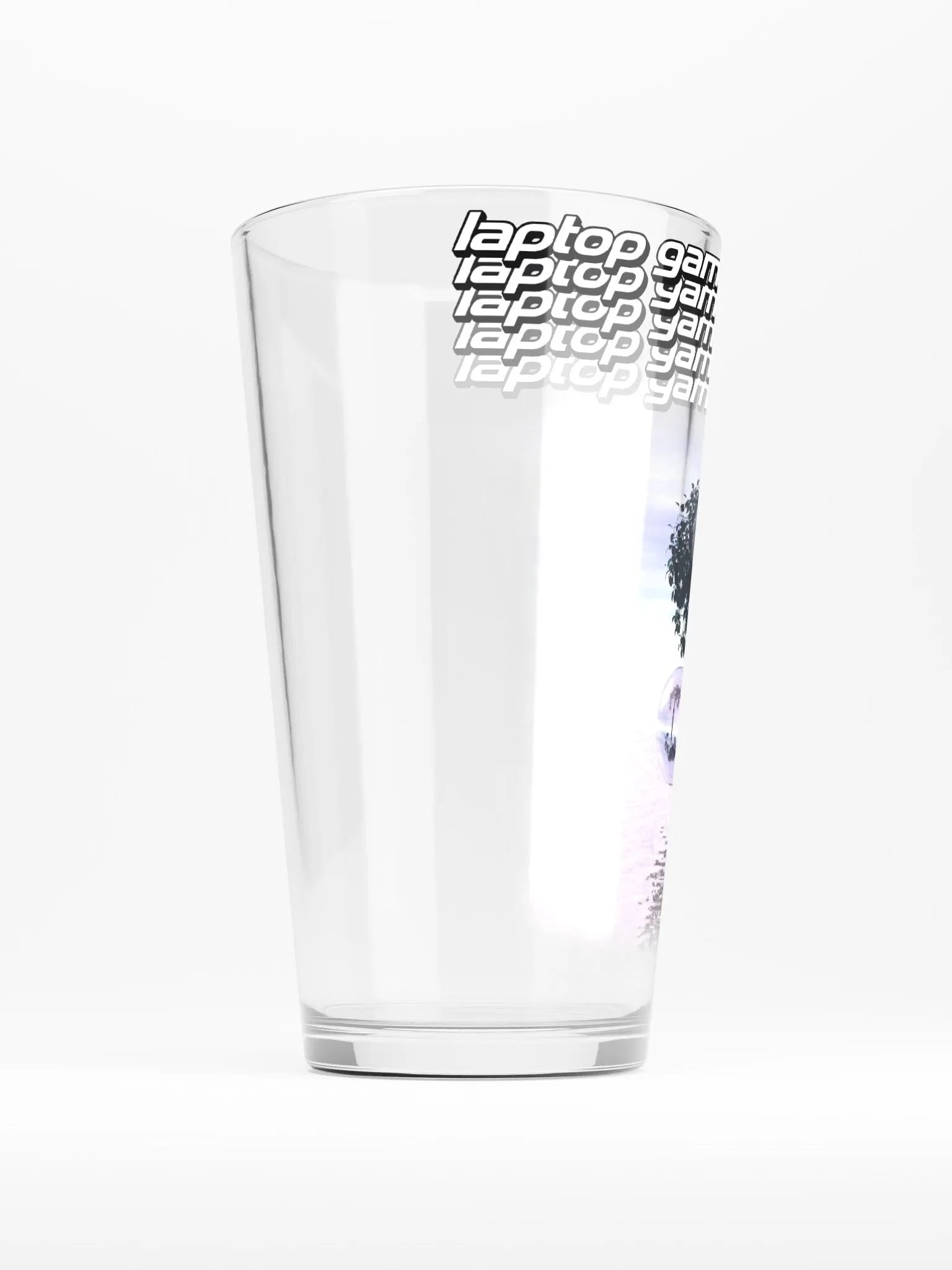 Laptop gaming Y2K PINT GLASS product image (2)