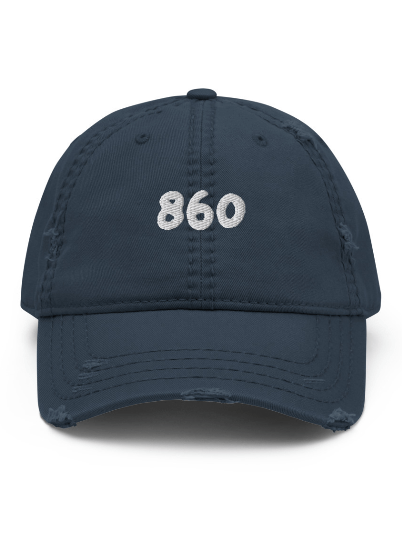 Connecticut Area Code Hat by Alexa Curtis – 860 or 203 product image (1)