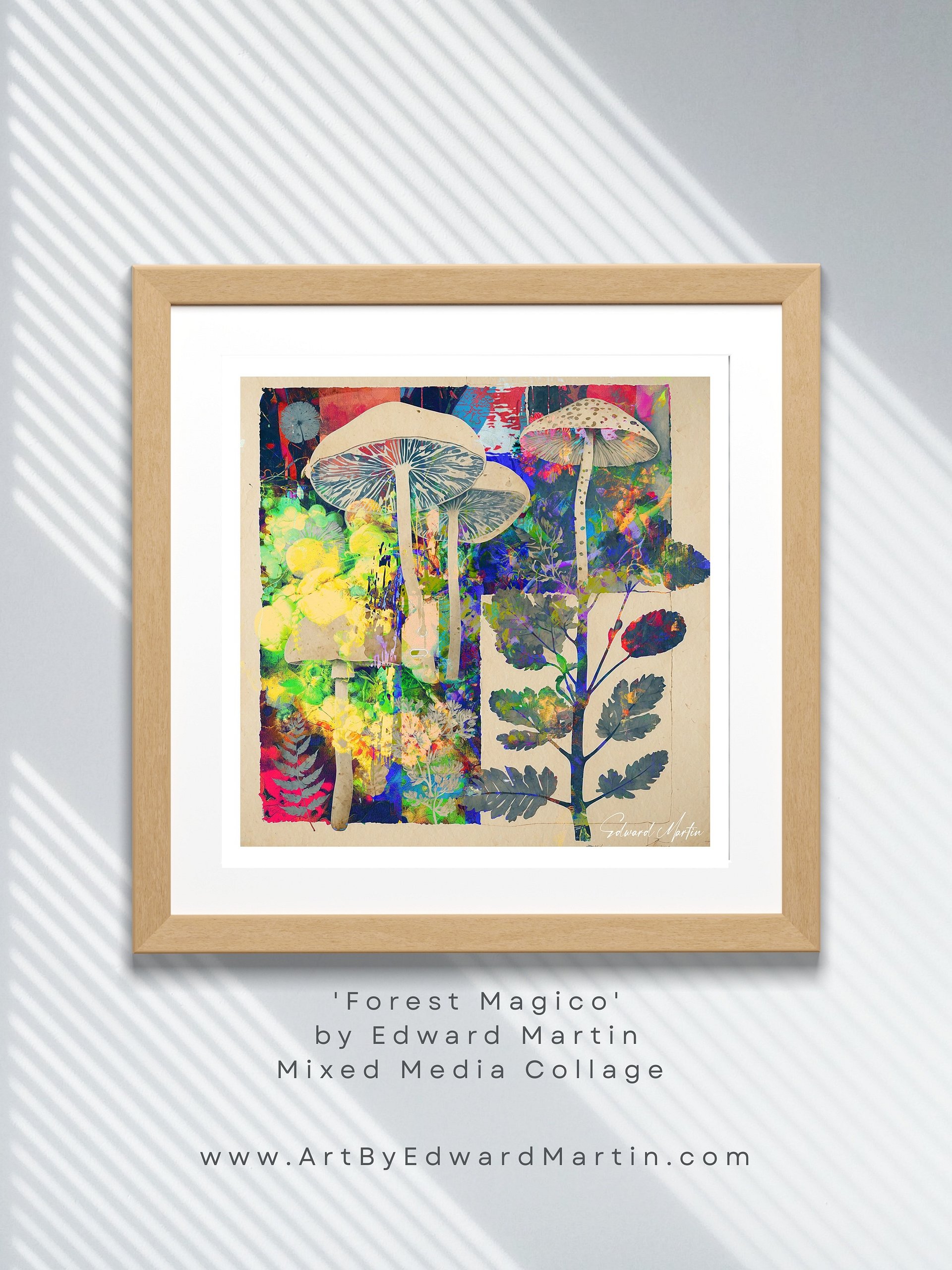 'Forest Magico' by Edward Martin Mixed Media Collage product image (22)