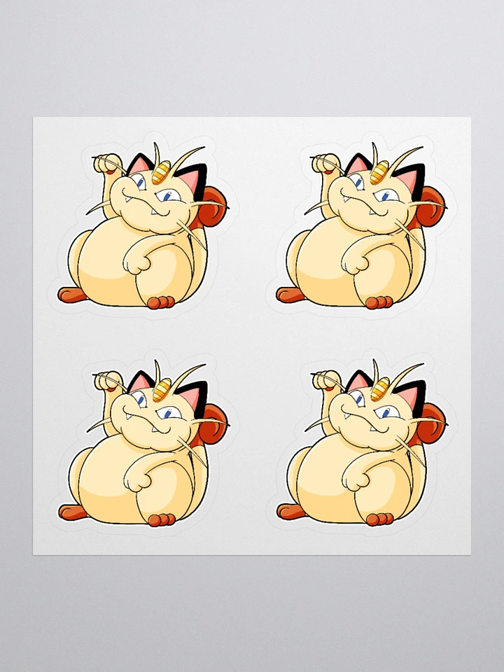 Chubby Meowth Sticker Sheet product image (1)