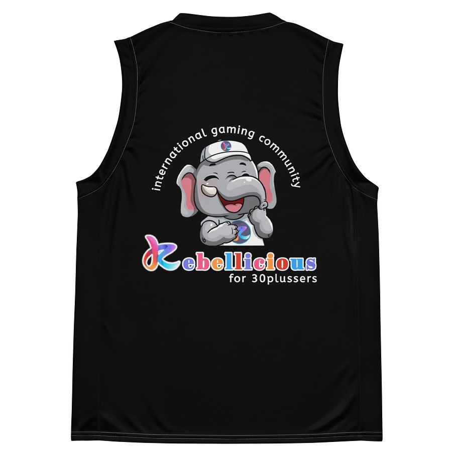 Basketball Jersey Laughing Rebelphant Black product image (4)