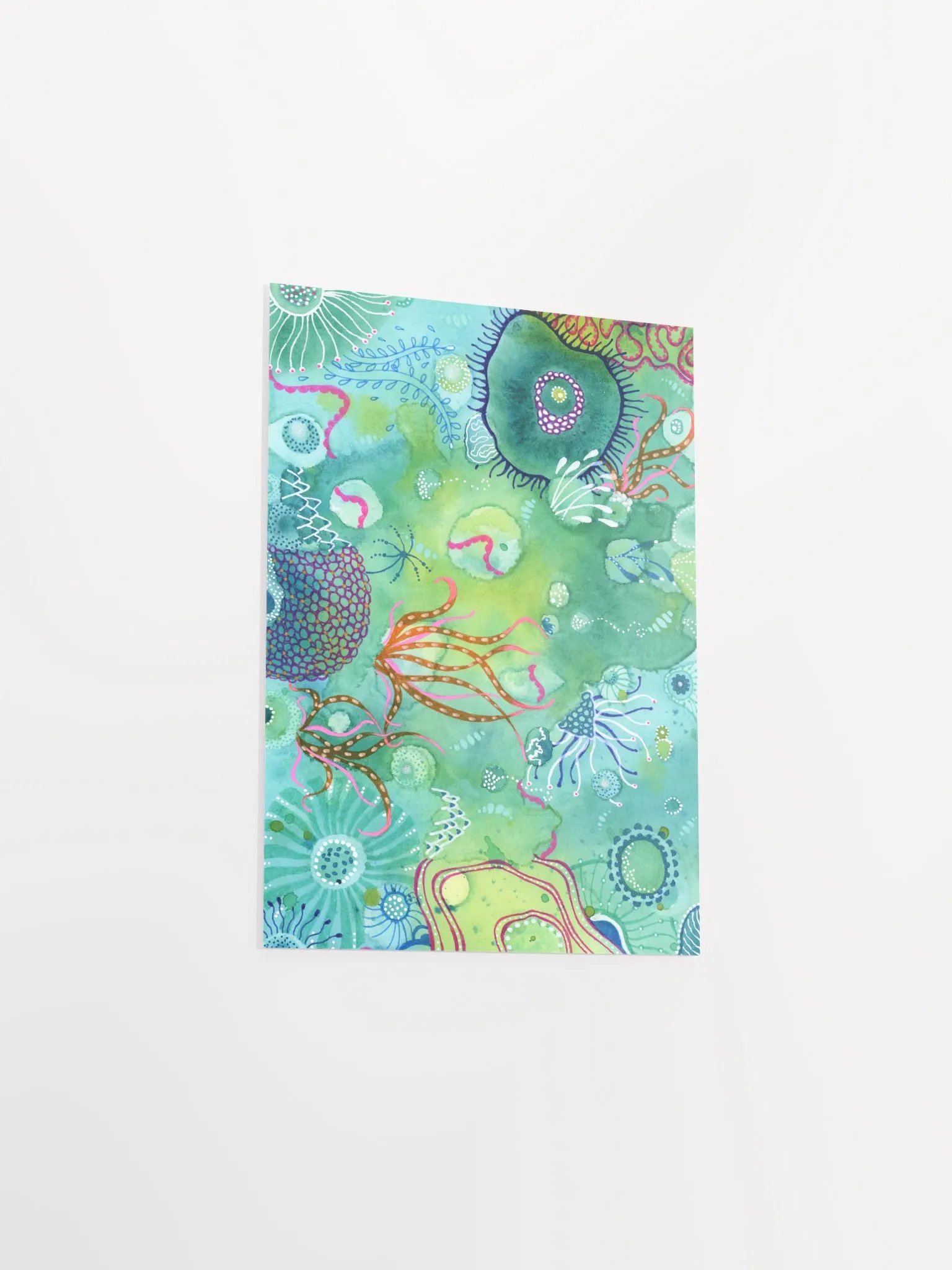 Ocean Coral Vibrant Matte Poster Print product image (23)