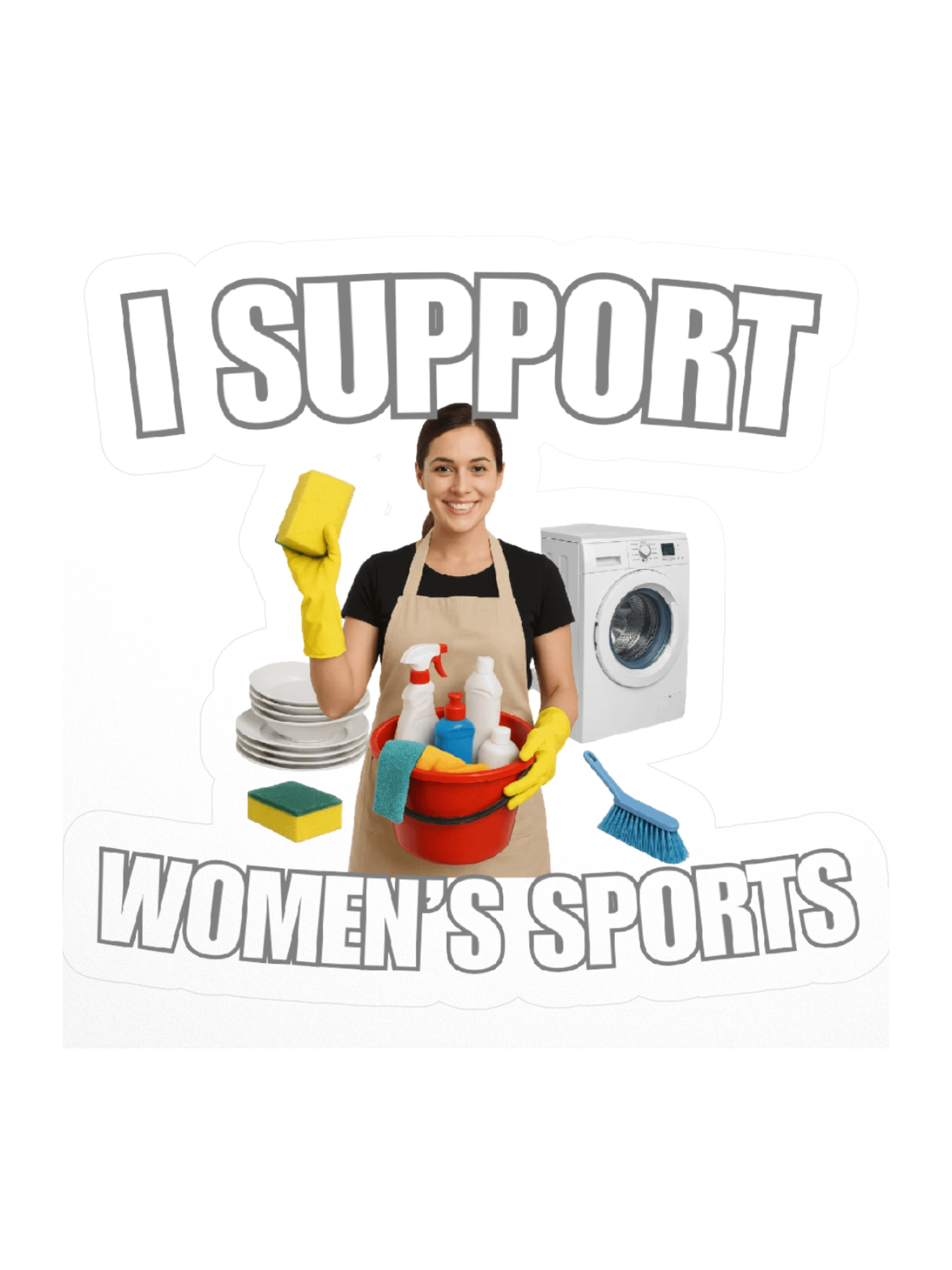I Support Women's Sports Sticker product image (1)