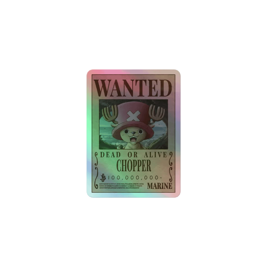 Chopper Wanted Holographic Sticker Sheet product image (6)