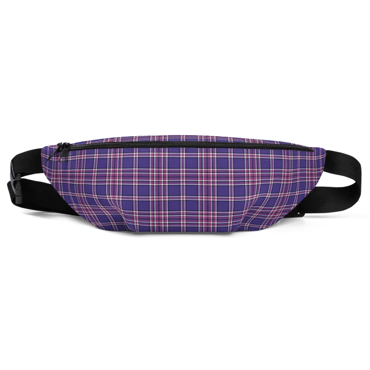 Purple Orchid and Violet Plaid Fanny Pack product image (2)