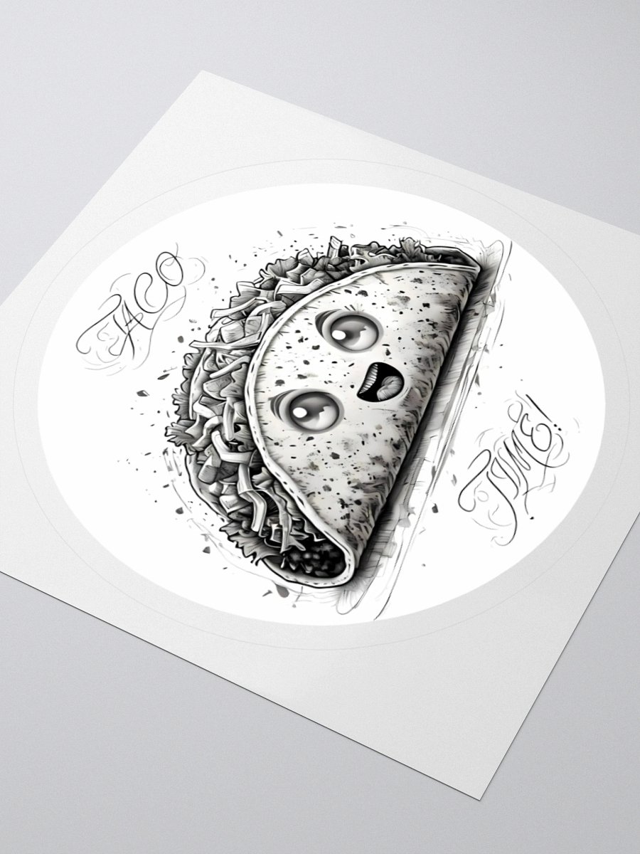 Cute Taco Time Sticker - Ideal for Taco Enthusiasts product image (9)