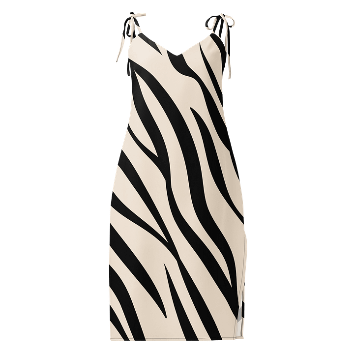 Zebra Stripes Chiffon Slip Dress product image (1)