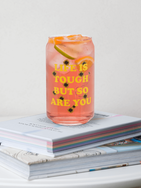Life Is Tough Can-Shaped Glass product image (6)