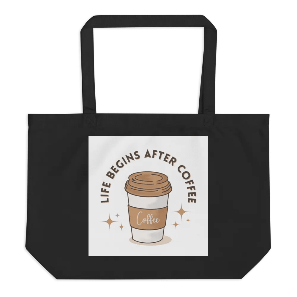 "Life Begins After Coffee" Tote Bag product image (1)