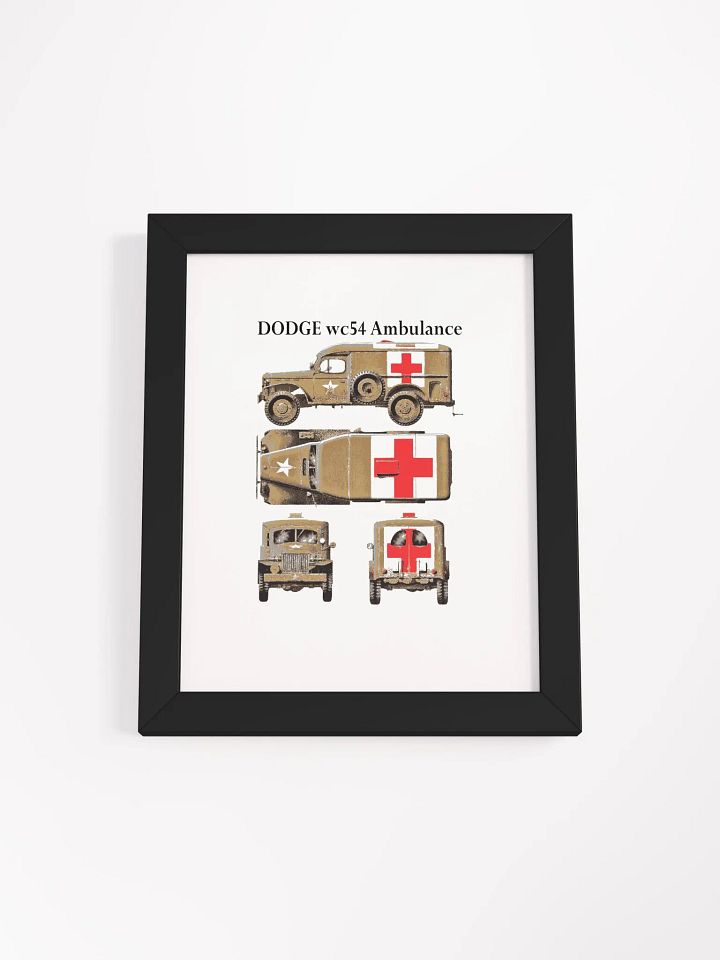 Vintage Military Ambulance Poster product image (2)