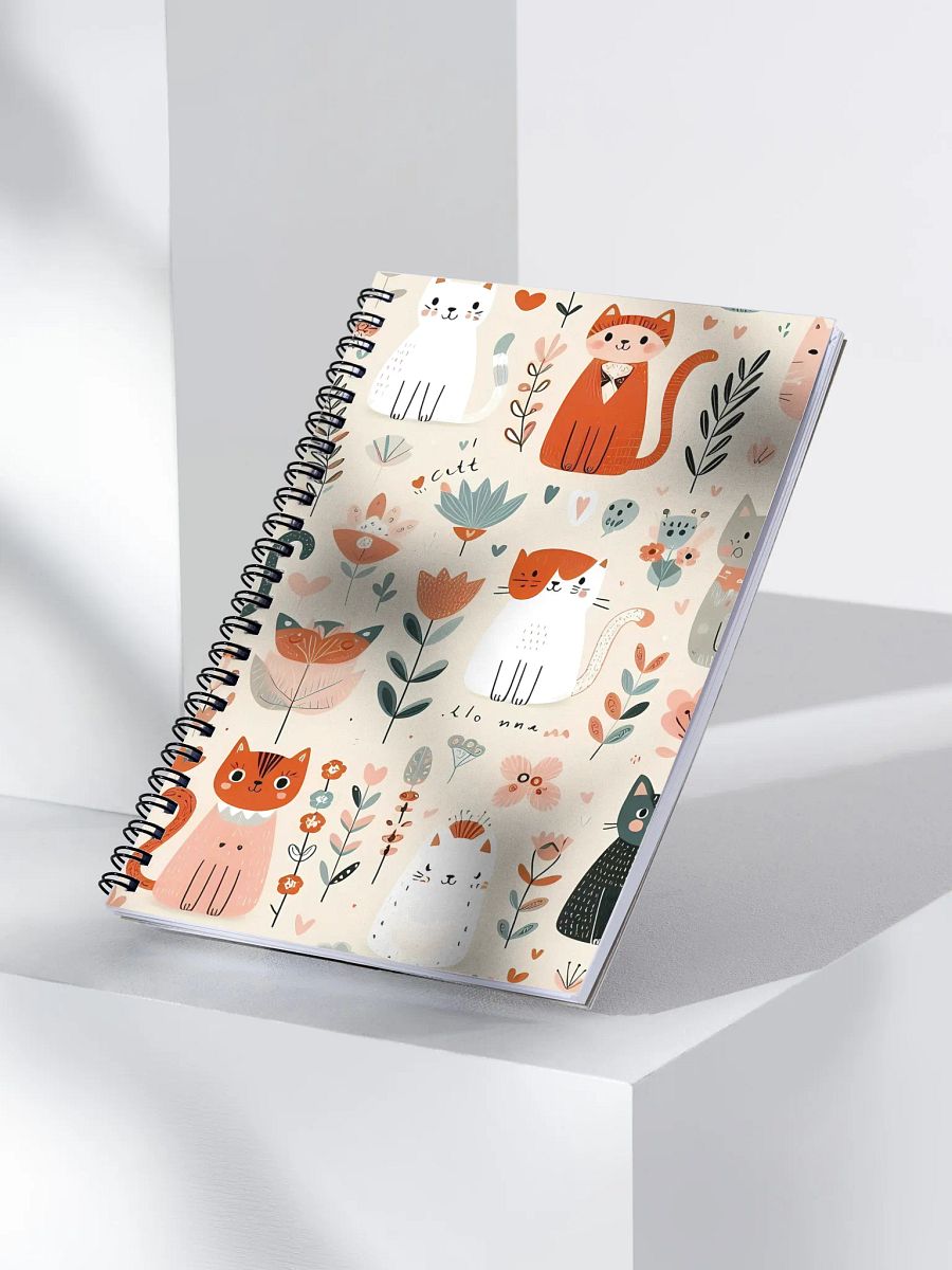 Whimsical Cats Spiral Notebook product image (3)