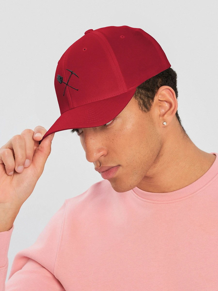 Miner's Flex Fit Hat: Red/Black product image (3)