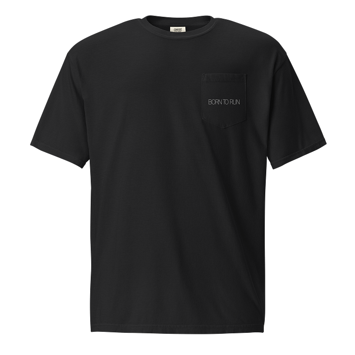 BORN TO RUN WHITE LETTER POCKET TEE product image (1)