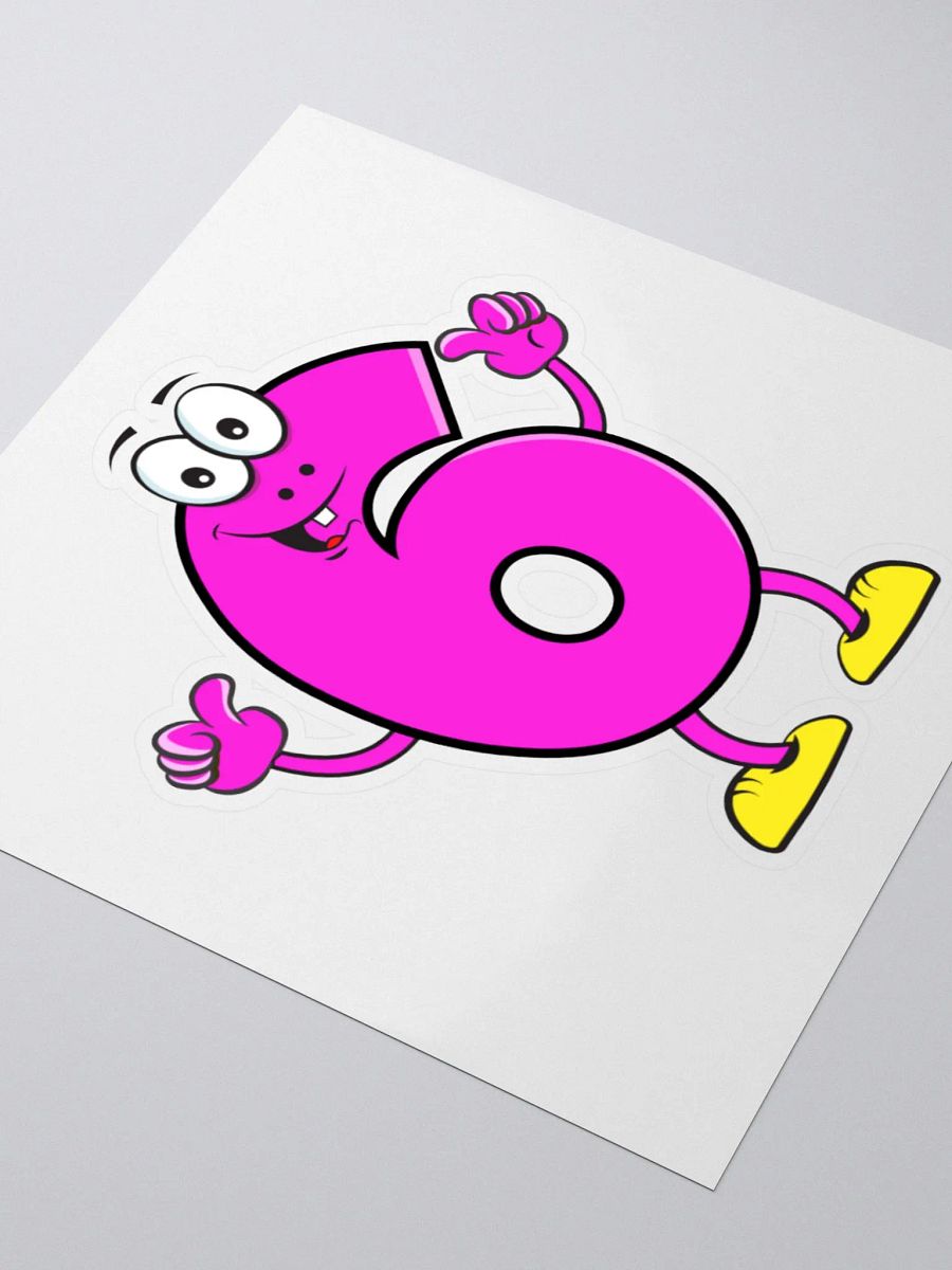NUMBER 6 THUMBS-UP STICKER product image (7)