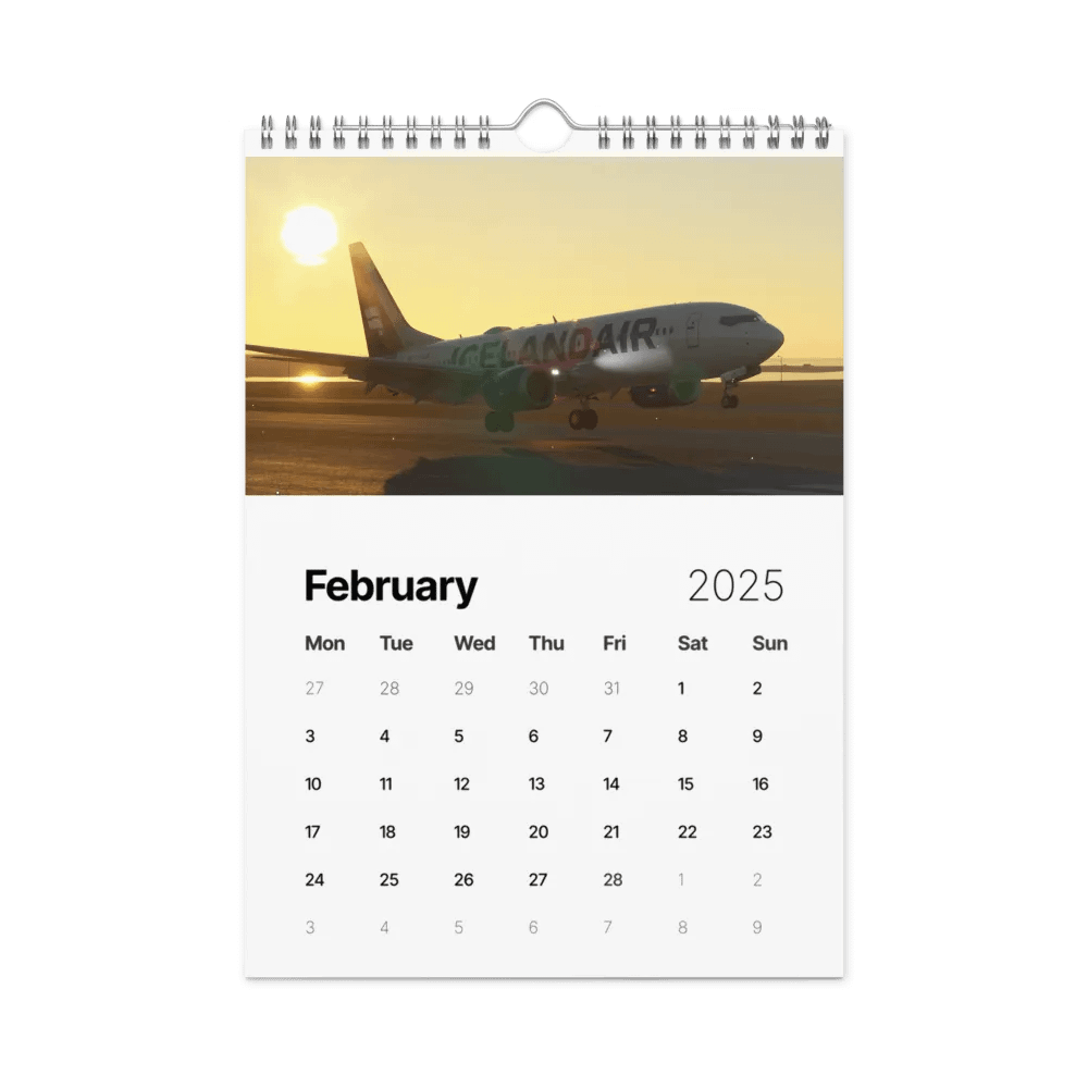 2025 Wall Calendar! Best Of: Flight Sim Screenshots! product image (6)