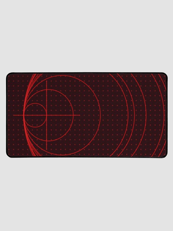 Desk Mat - Red Radio Pulse product image (1)
