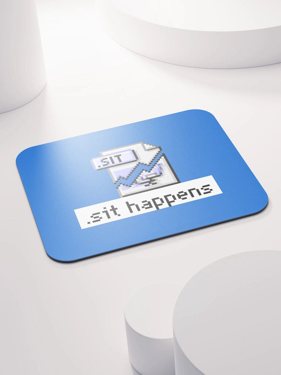 Sit Happens Mouse Pad (Blue) product image (4)