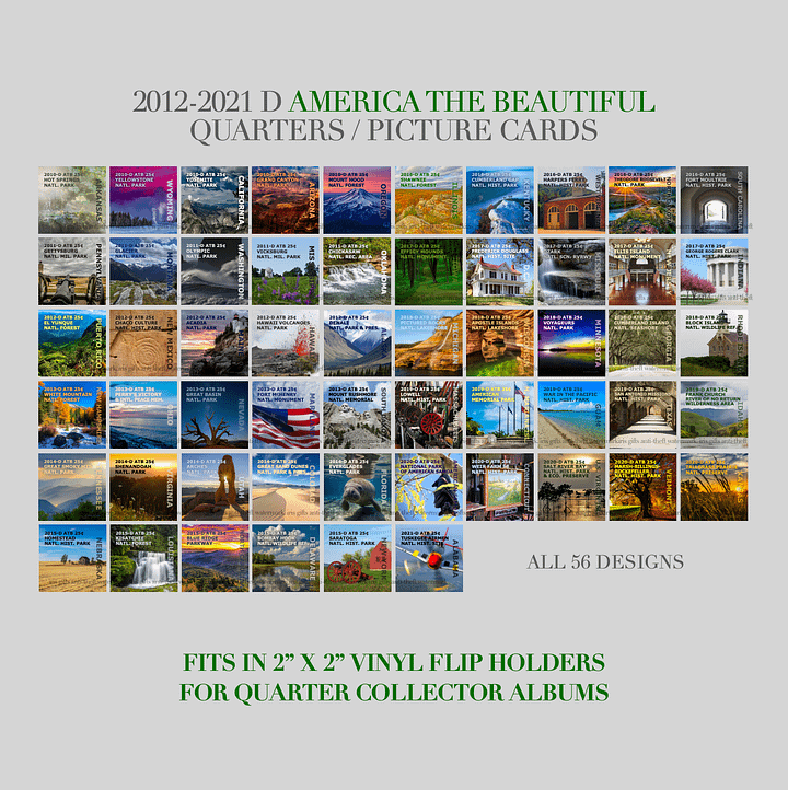 2010-2021 / Denver / America the Beautiful Quarters / Printable Picture Cards product image (1)