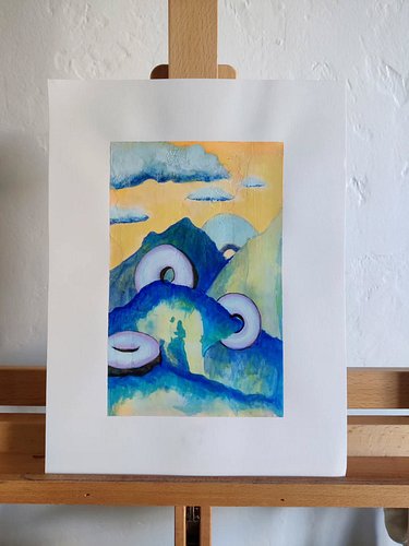 Need a little whimsy doughnut Mountain? I got you. Available on my website.