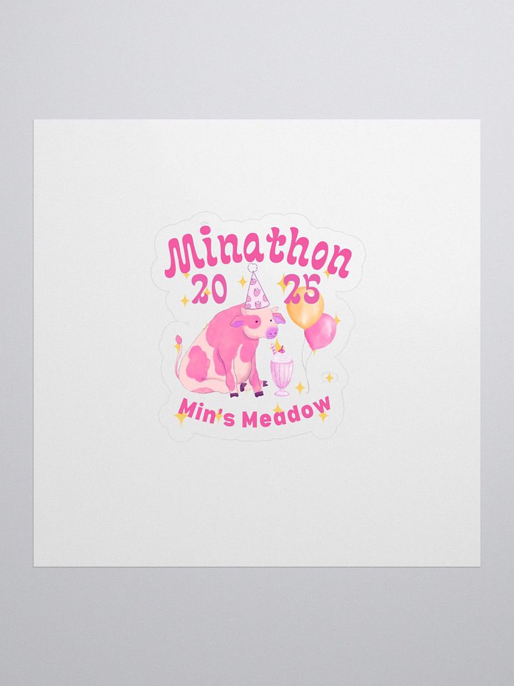 Minathon Party Cow Sticker [LIMITED EDITION] product image (1)