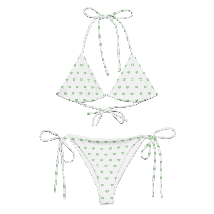 Pastel Heart Seamless Pattern String Bikini - v7 product image (6)