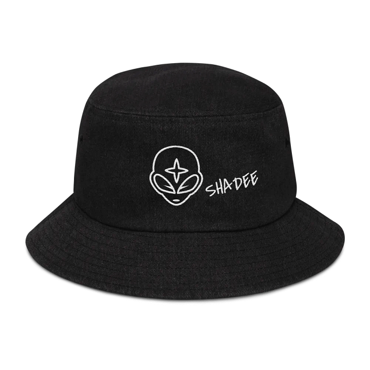 Pixelated Symmetry Denim Bucket Hat product image (1)