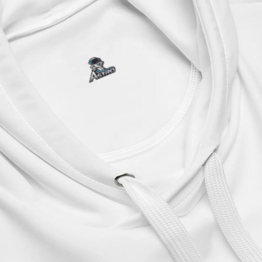 Astro Recycled Unisex Hoodie with Astronaut Design - White product image (4)