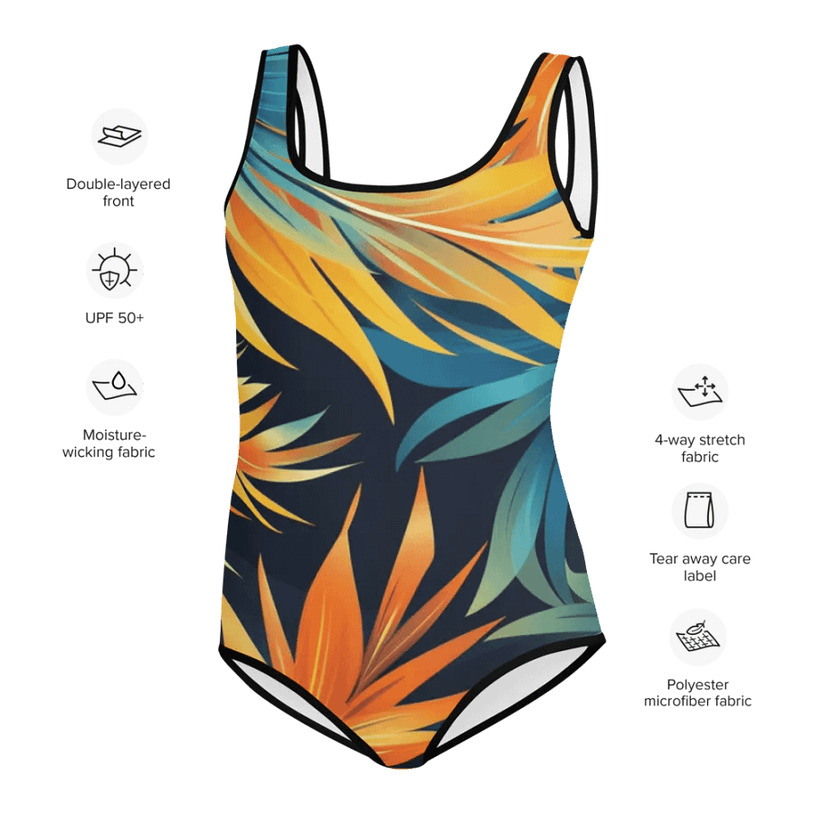 Tropical Flow Youth Swimsuit product image (4)