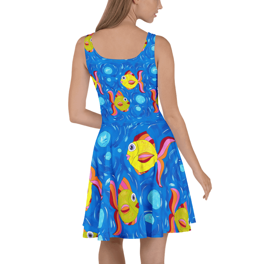 Fish style (art by Dina R.) II. acrylic painting picture - dress product image (4)