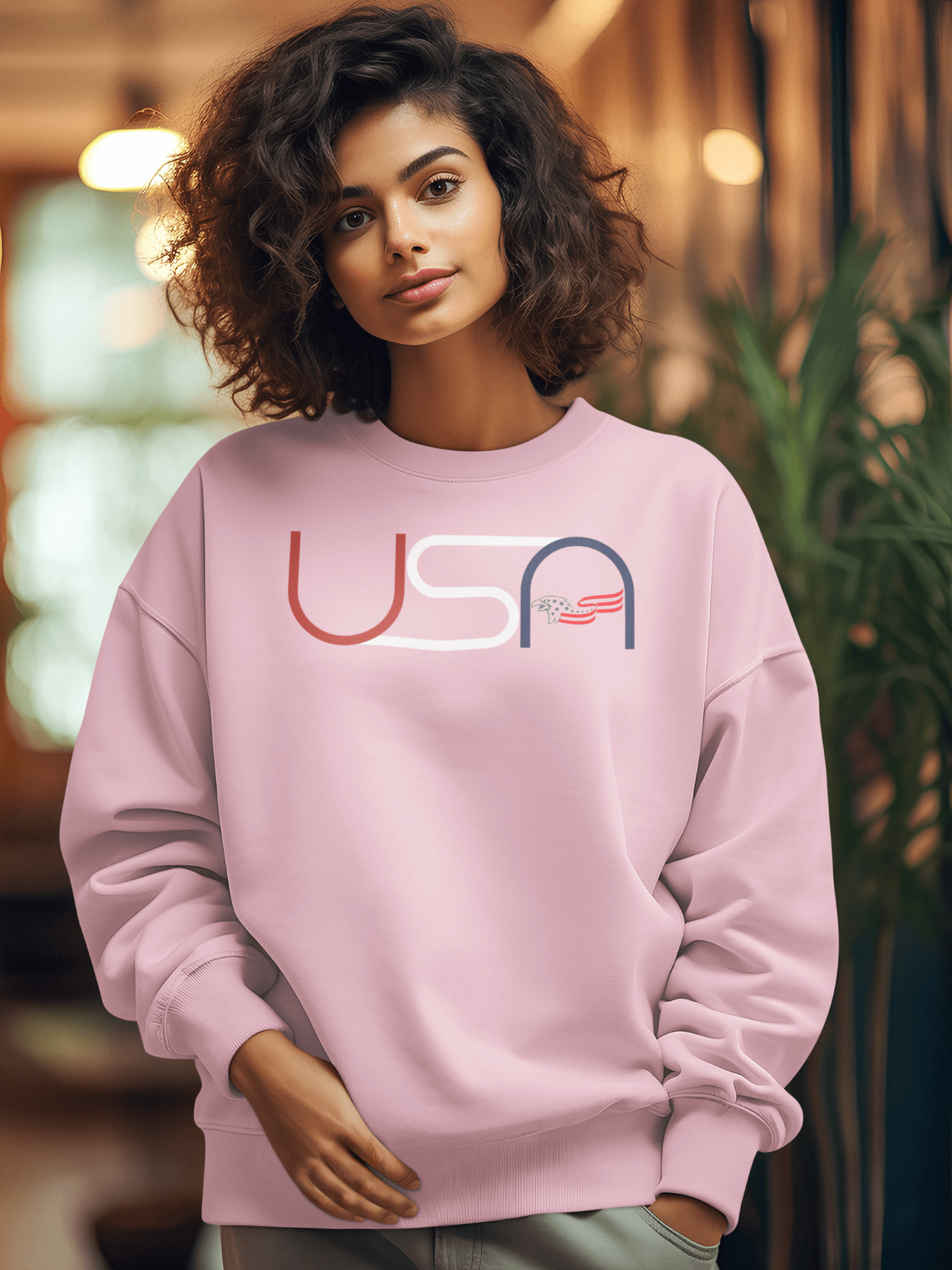 Winged USA Crewneck Sweatshirt product image (5)