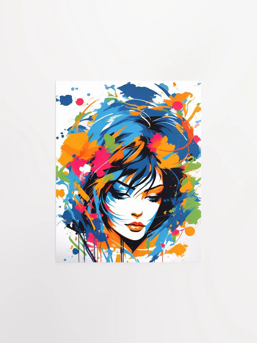 Abstract Woman v12 - Vintage Style Poster - Girly - Small and Standard Sizes - 8x10-11x14-12x16-16x20 Inches product image (3)