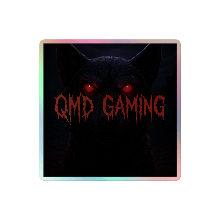 QMD Gaming Holographic Sticker (AWESOMER) product image (2)