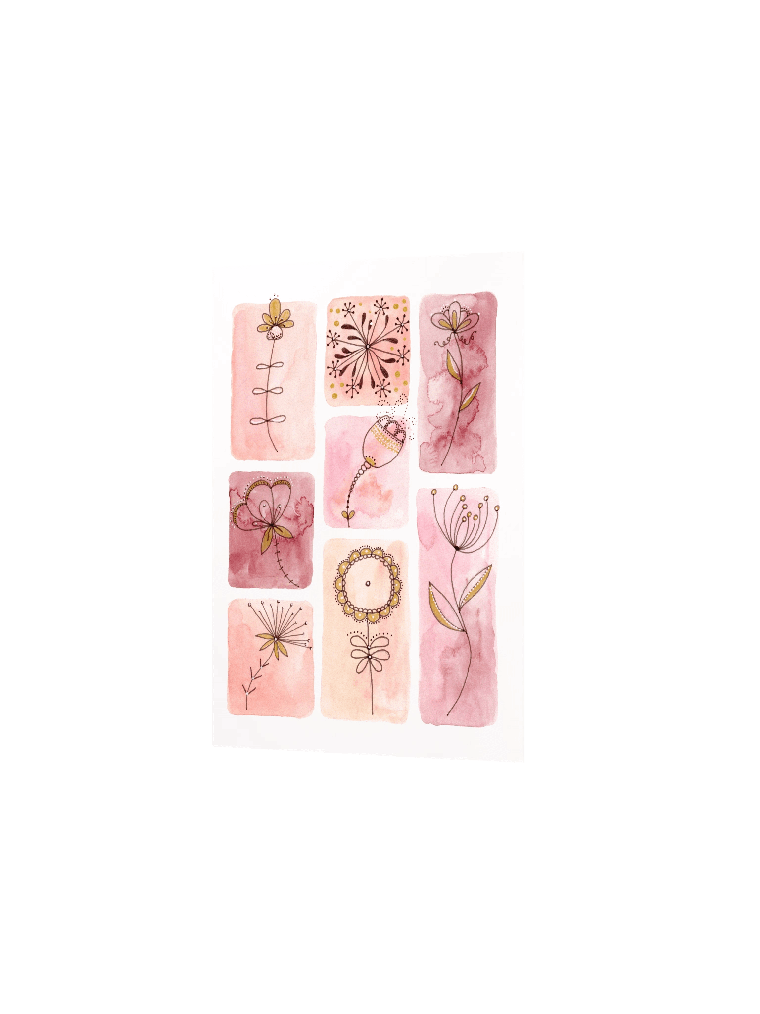 Whimsical Flower Doodle Poster 2 product image (16)