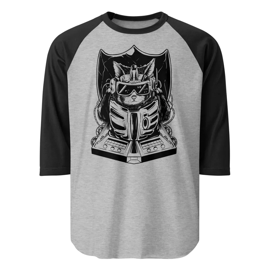 Techno Cat || Tultex Raglan Tee product image (1)