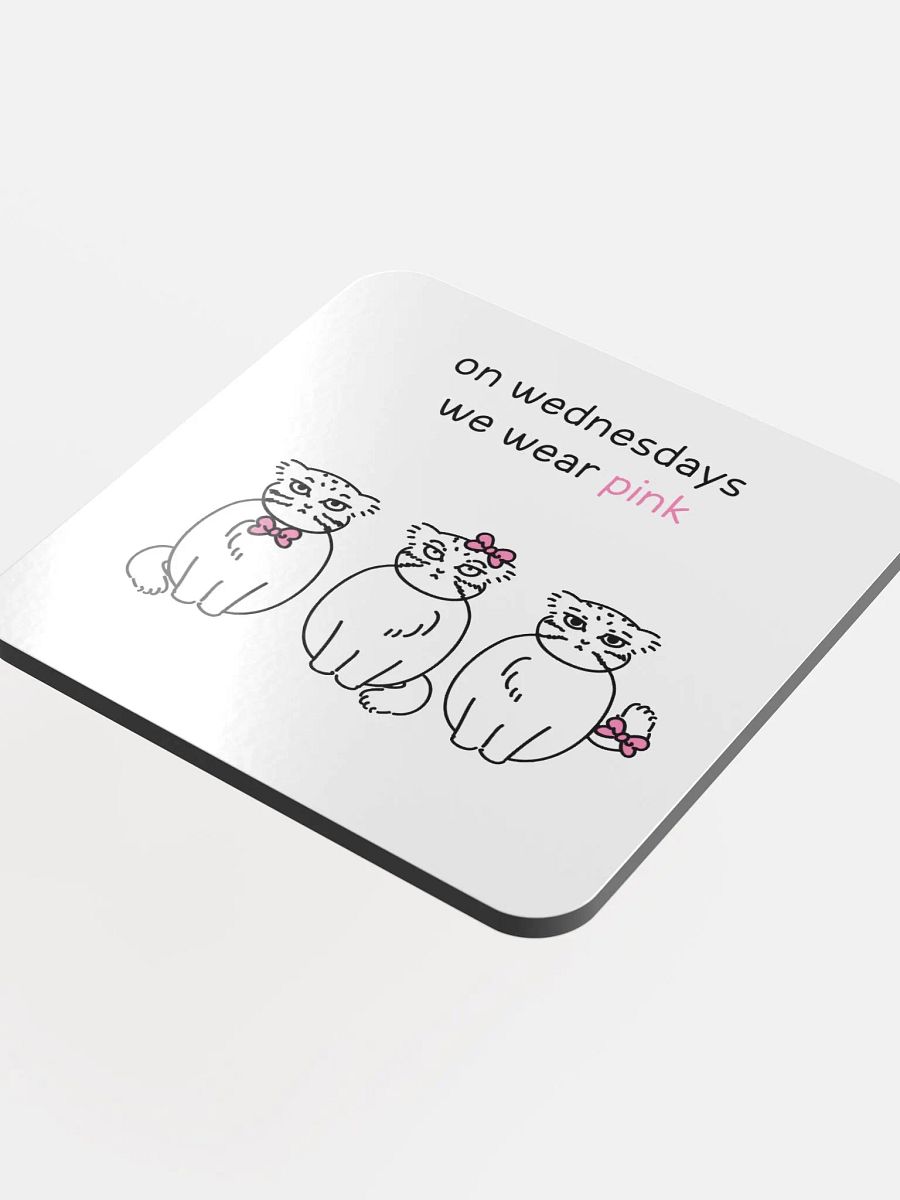 Pink Wednesdays Manul - Coaster product image (4)