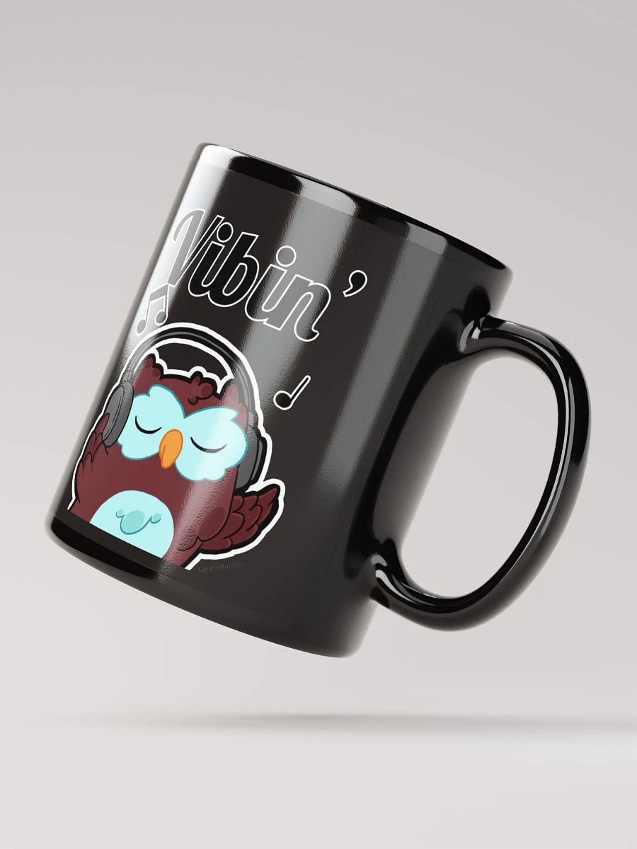 Olly The Owl - Vibin' Black Mug product image (3)