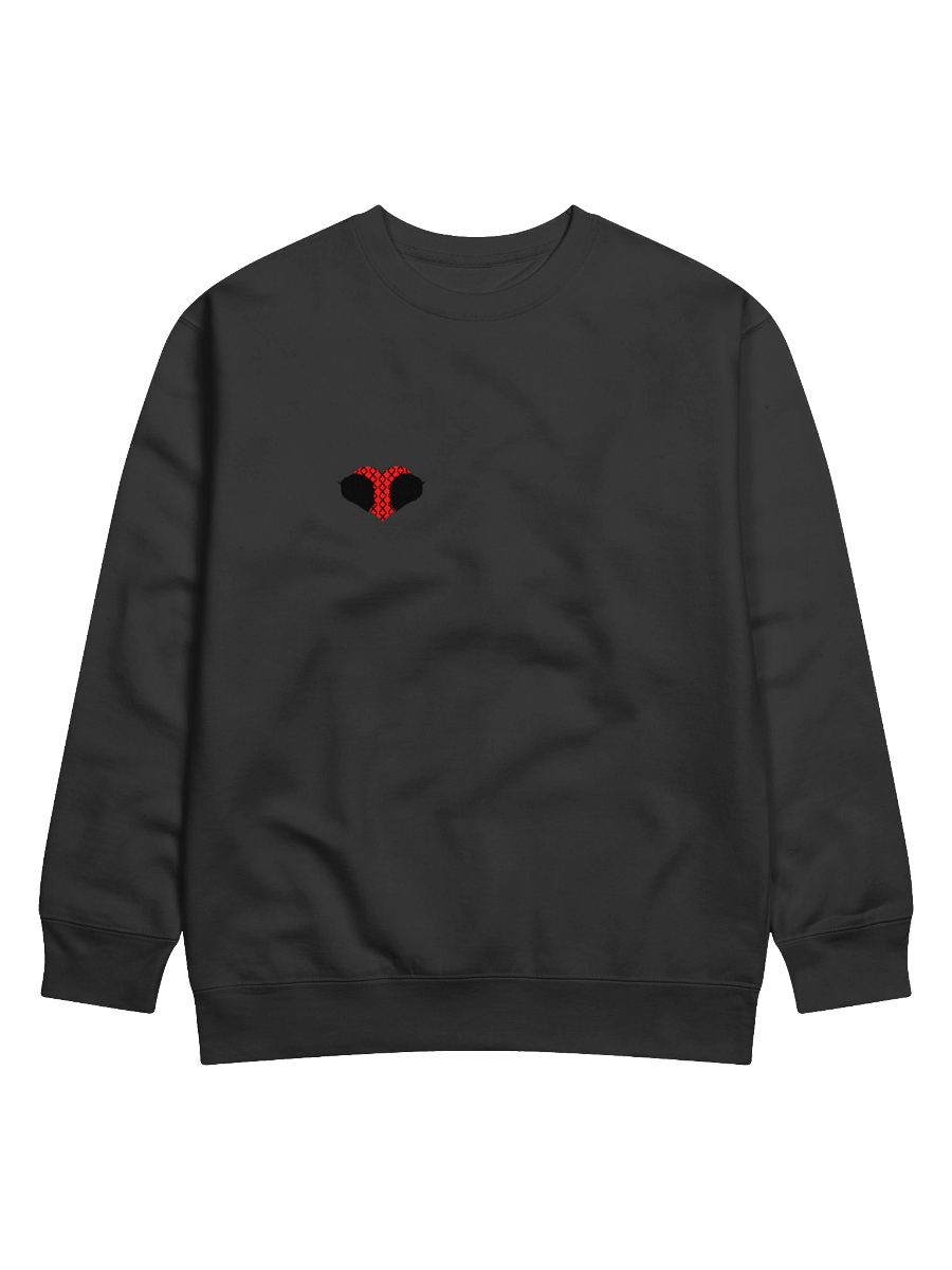 Matching Road Helmet Heart (Black-Left) | Crewneck product image (2)