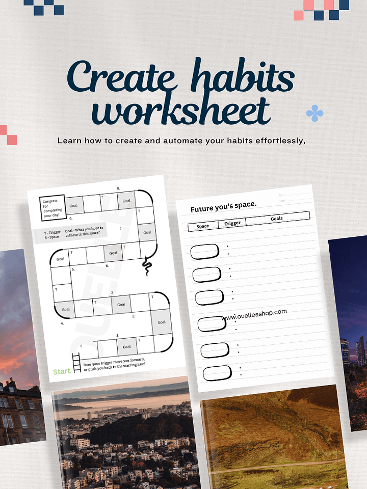 Snakes and Ladders: How to Form Habits Digital Worksheet (PDF) product image (1)