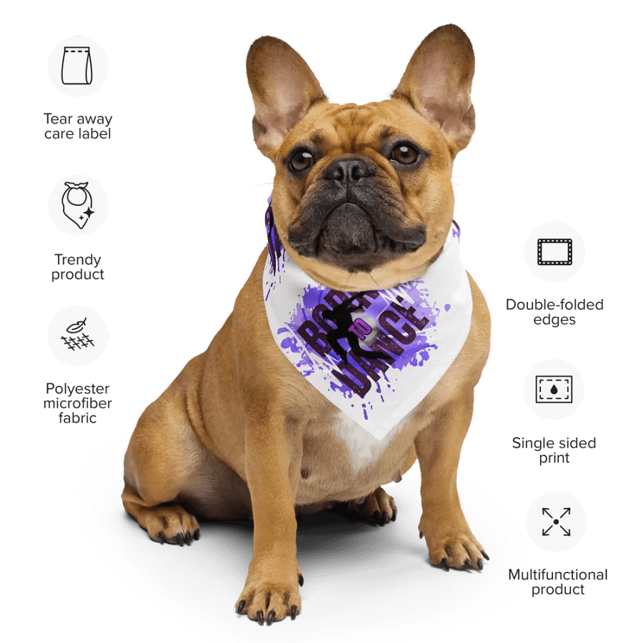 Born to Dance His Silhouette Patterned Print Bandana product image (8)